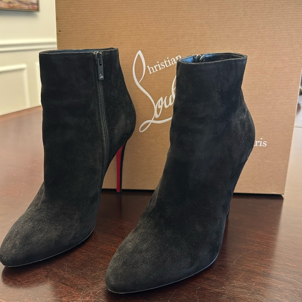 Christian Louboutin Eloise black suede boots, great condition, worn a few times